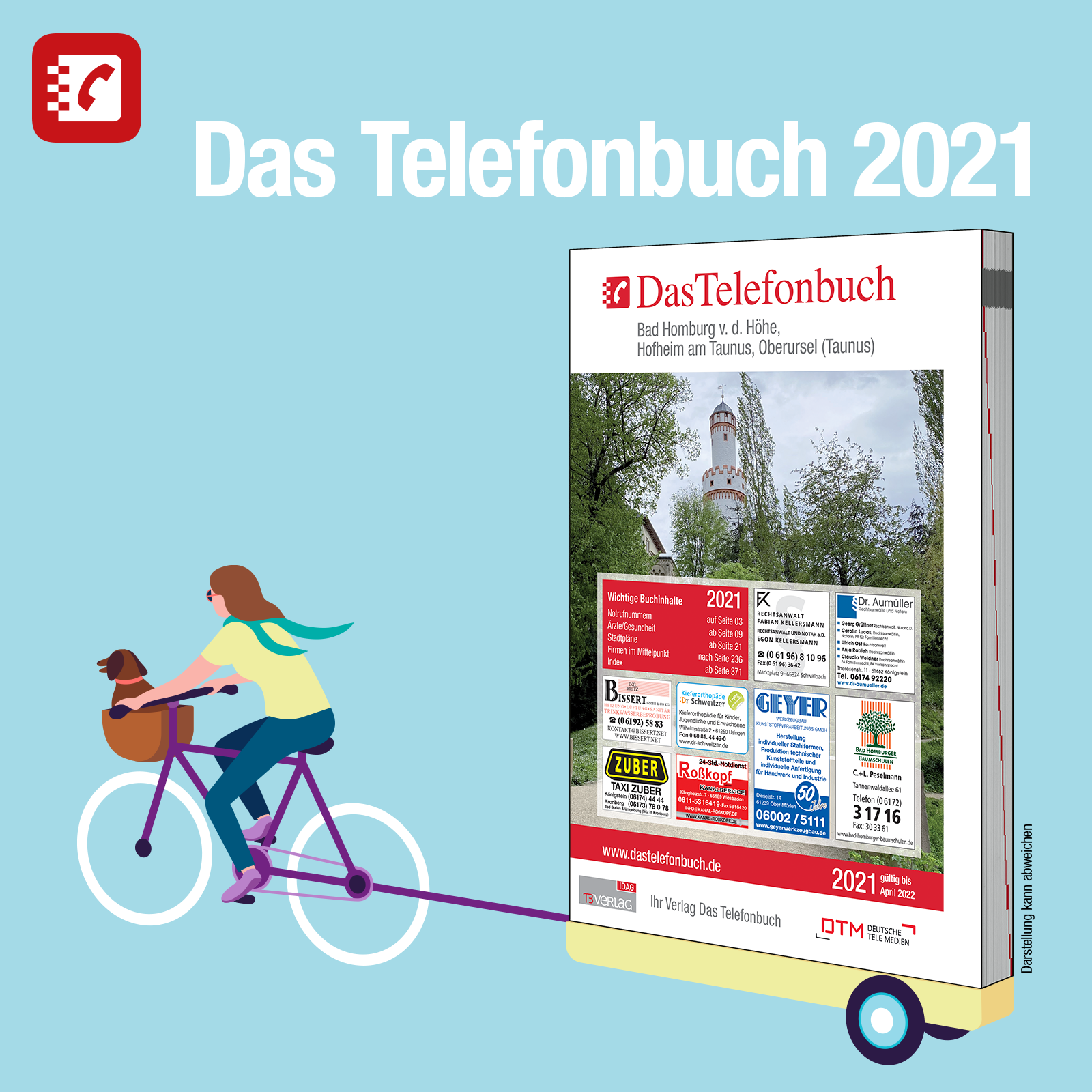 IDAG Telefonbuchverlag GmbH in Essen. Telefonbücher: TB46 - Fulda, Bad Hersfeld, Lauterbach (Hessen), TB58 Gießen, Wetzlar, TB61 Bad Hombrg v.d. Höhe, Hofheim, Oberursel (Taunus)